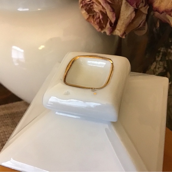 Vintage 60’s Japan I. W. Rice Imports Peony Pagoda lamp diffuser.  Made in Japan - Picture 5 of 7